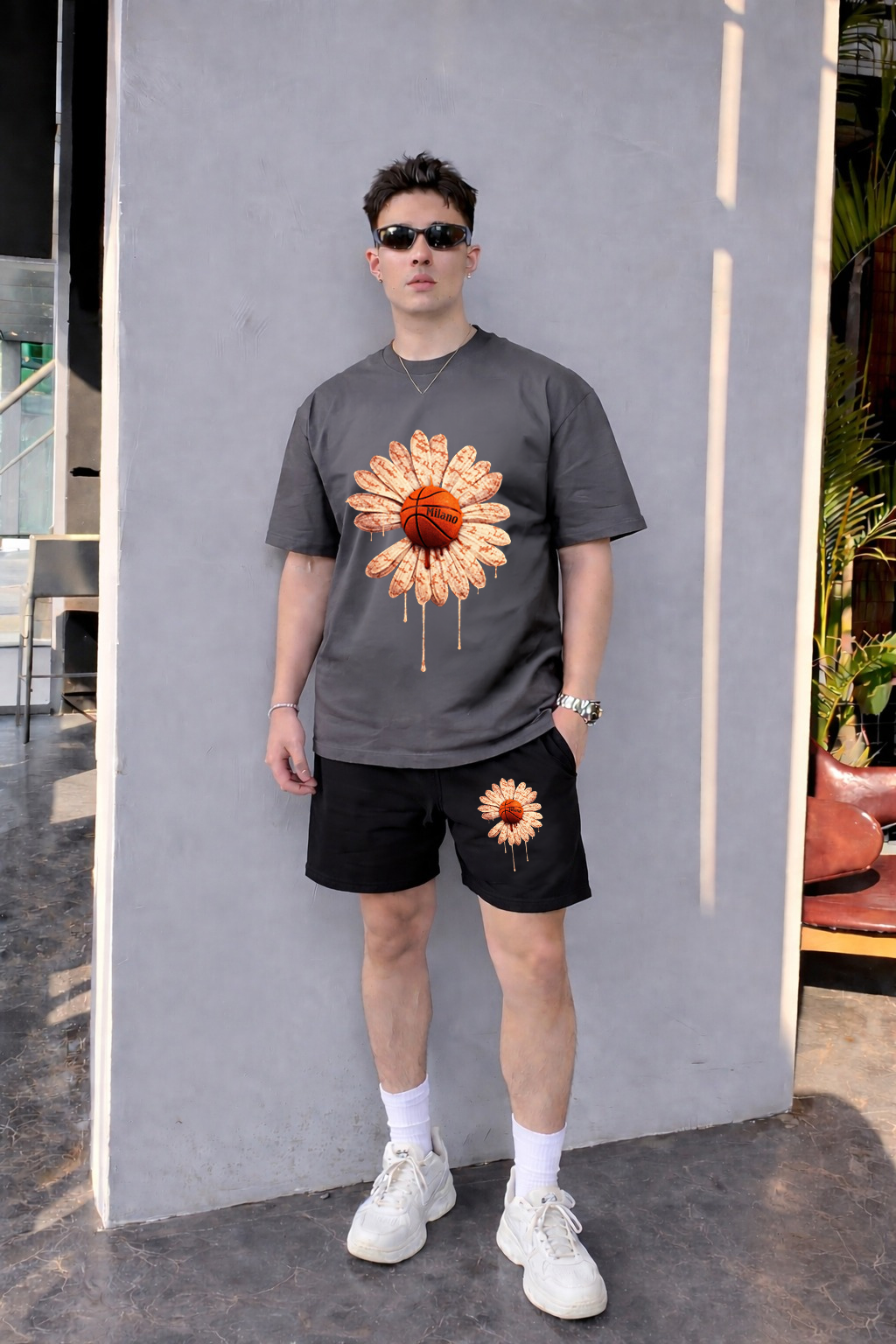 Bộ Thun Floral Basketbal