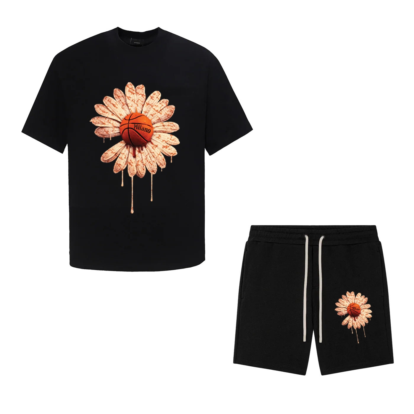 Bộ Thun Floral Basketbal