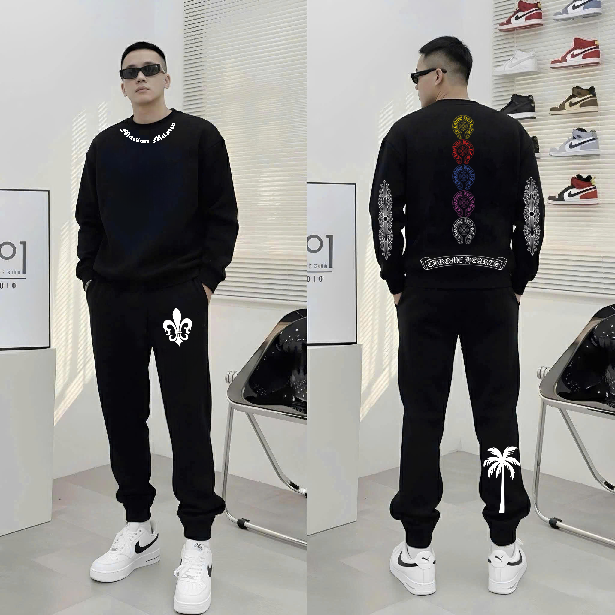 SET SW+ JOGGER CHROME HEARTS V1